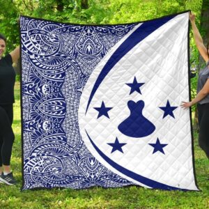 Austral Islands Flag Polynesian Premium Quilt  Circle Style  05 J2  Quilt